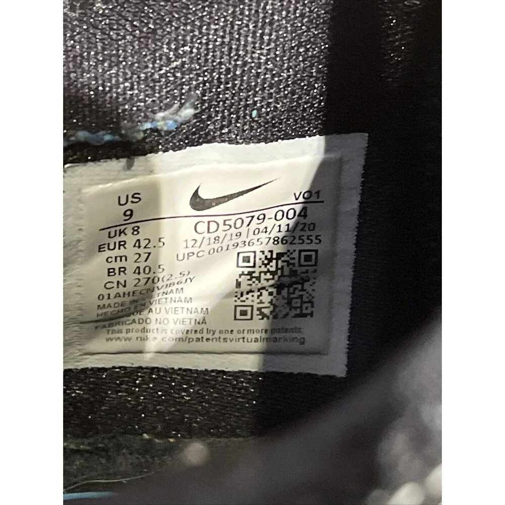 Nike PG 4 Mens size 9 Athletic Sneaker Shoe Black Blue White CD5079-004
